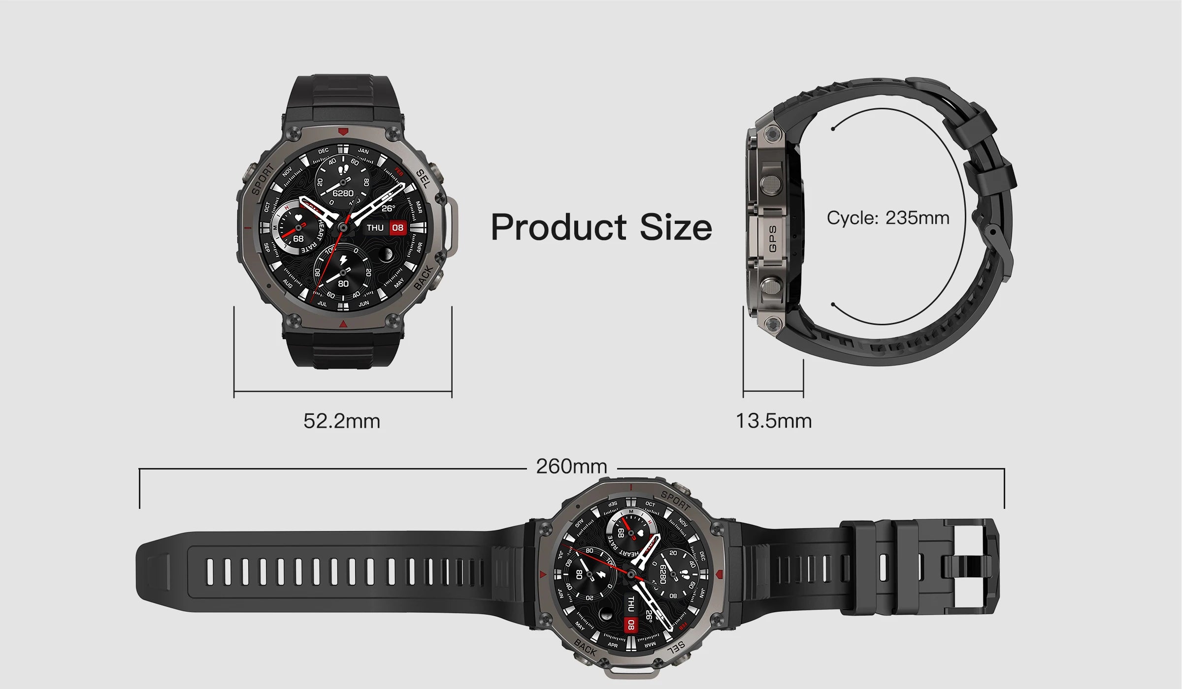 T-Rex 3 Ultra GPS Smartwatch 2025